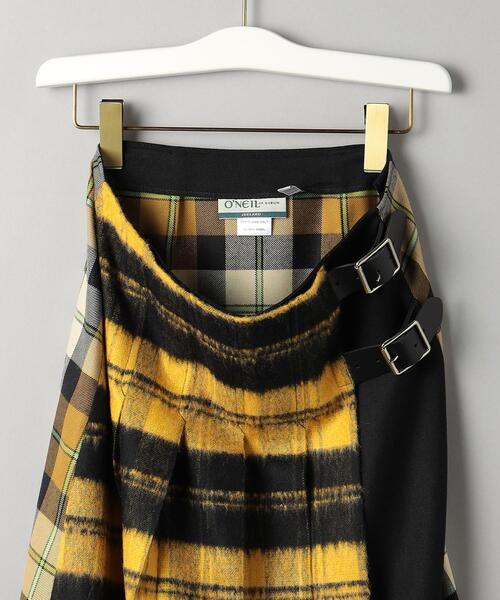 O'NEIL of DUBLIN(オニールオブダブリン)の「<O'NEIL of DUBLIN>パッチワーク キルト ラップ スカート(スカート・レディース・イエロー・10)」の14枚目の写真