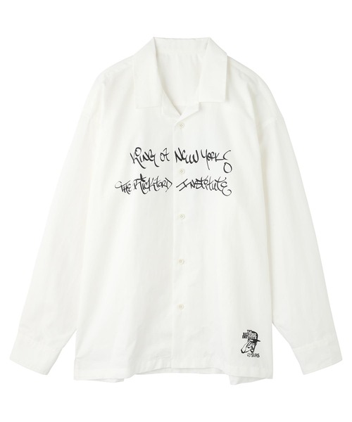 SILAS（サイラス）の「SILASxRICK FORD L/S OPEN COLLAR SHIRT（シャツ/ブラウス・メンズ・ブラック/ホワイト・M/L/XL）」の3枚目の写真