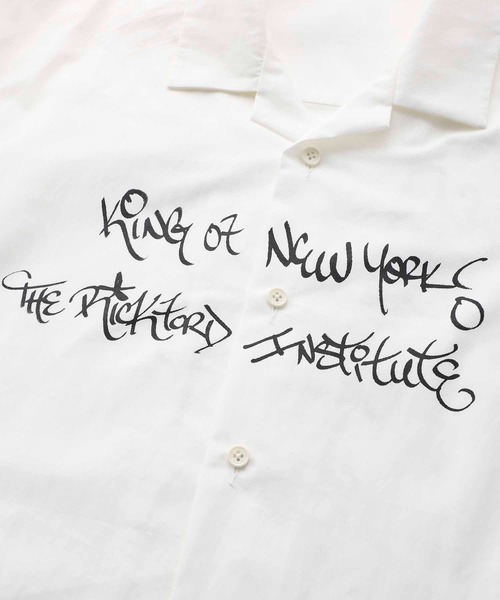 SILAS（サイラス）の「SILASxRICK FORD L/S OPEN COLLAR SHIRT（シャツ/ブラウス・メンズ・ブラック/ホワイト・M/L/XL）」の6枚目の写真