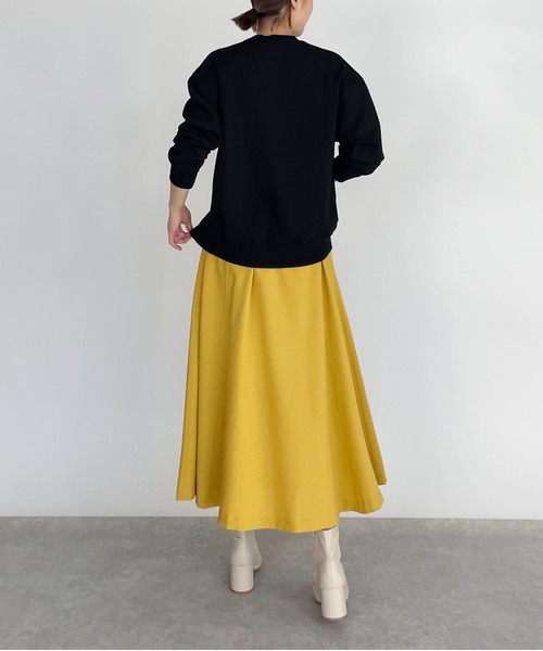 PICCIN（ピッチン）の「パールビーズ付きプリントプルオーバー（Tシャツ/カットソー・レディース・オフホワイト/ブラック/ライトグレー・M）」の7枚目の写真