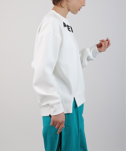 PICCIN（ピッチン）の「パールビーズ付きプリントプルオーバー（Tシャツ/カットソー・レディース・オフホワイト/ブラック/ライトグレー・M）」の5枚目の写真