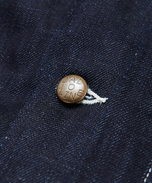 CAL O LINE(キャルオーライン)の「CAL O LINE × GORDON MILLER エンジニアズジャケット 202(カバーオール・メンズ・インディゴブルー・M/L)」の15枚目の写真