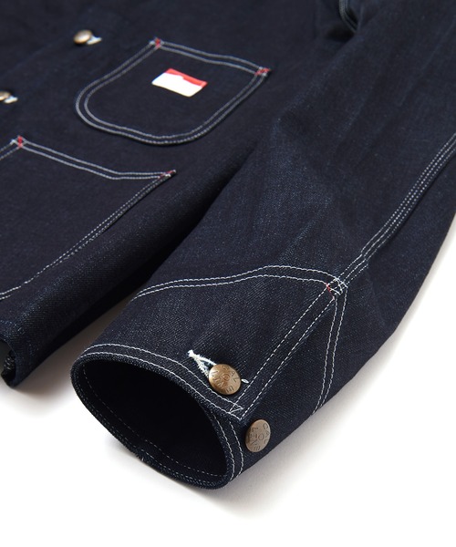 CAL O LINE(キャルオーライン)の「CAL O LINE × GORDON MILLER エンジニアズジャケット 202(カバーオール・メンズ・インディゴブルー・M/L)」の17枚目の写真