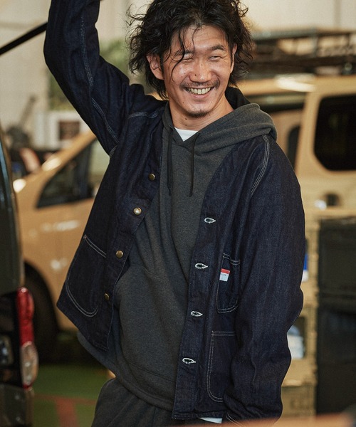 CAL O LINE(キャルオーライン)の「CAL O LINE × GORDON MILLER エンジニアズジャケット 202(カバーオール・メンズ・インディゴブルー・M/L)」の10枚目の写真