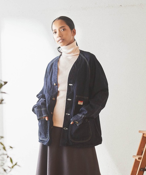 CAL O LINE(キャルオーライン)の「CAL O LINE × GORDON MILLER エンジニアズジャケット 202(カバーオール・メンズ・インディゴブルー・M/L)」の22枚目の写真