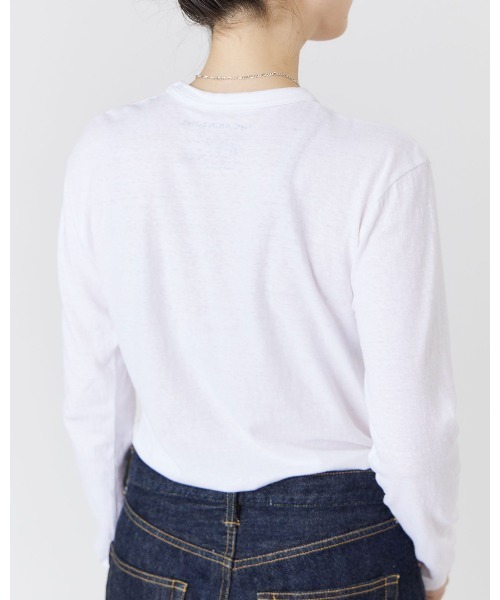 THE SHINZONE(ザ シンゾーン)の「THE SHINZONE GENERAL LONG SLEEVE 19AMSCU03(Tシャツ/カットソー・レディース・ホワイト/ブラック/グレー・FREE)」の6枚目の写真