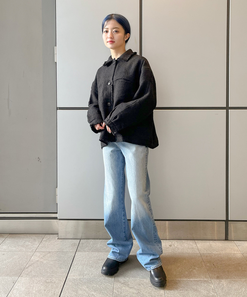 JOINT WORKS(ジョイントワークス)の「ツイード ジャケット(ブルゾン・レディース・ホワイト/ブラック・FREE)」の5枚目の写真