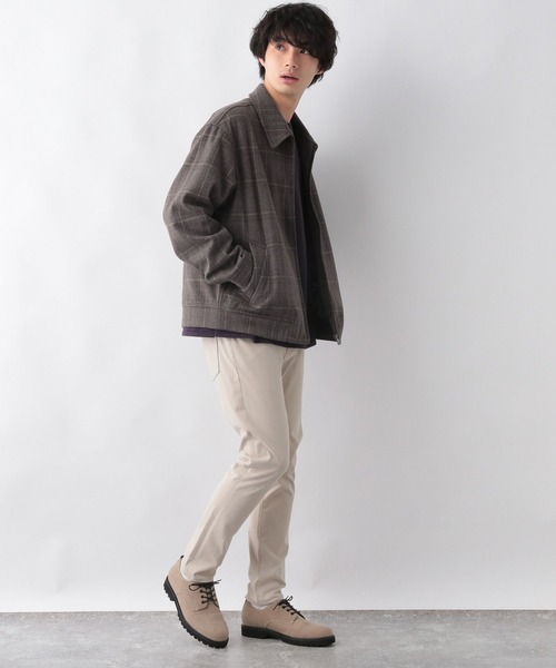 GLOBAL WORK（グローバルワーク）の「ウーリーテックZIPブルゾン/268998（ブルゾン・メンズ・ネイビー/ブラウン/グレー/ライトベージュ・SMALL/MEDIUM/LARGE）」の7枚目の写真