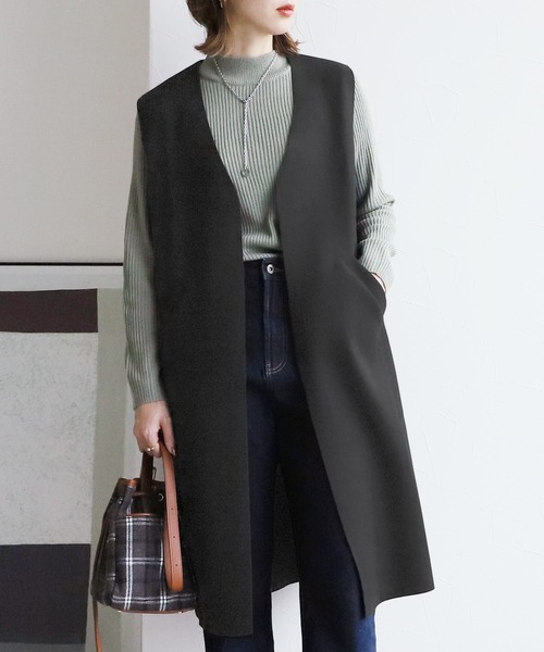 reca（レカ）の「ウール混ロングベスト（ベスト）」 - WEAR