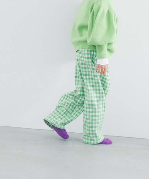 LOWRYS FARM（ローリーズファーム）の「チェックイージーパンツ　169460（その他パンツ・キッズ・ブラック/ブラウン/グリーン・110cm/120cm/130cm/140cm/150cm）」の11枚目の写真