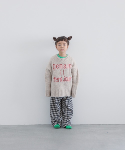 LOWRYS FARM（ローリーズファーム）の「チェックイージーパンツ　169460（その他パンツ・キッズ・ブラック/ブラウン/グリーン・110cm/120cm/130cm/140cm/150cm）」の4枚目の写真