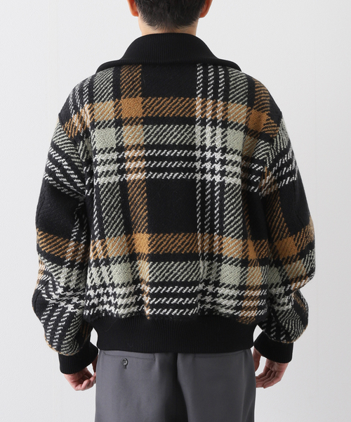 JOURNAL STANDARD（ジャーナルスタンダード）の「Wool Roving ビッグチェック ブルゾン（ブルゾン・メンズ・ブラック/カーキ・MEDIUM/LARGE）」の5枚目の写真