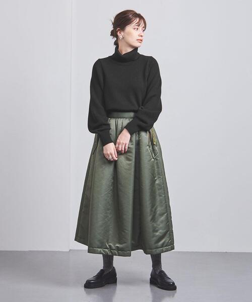 UNITED ARROWS（ユナイテッドアローズ）の「LILY ショート タートル ニット（ニット/セーター・レディース・パープル/ベージュ/ブラック・FREE）」の11枚目の写真