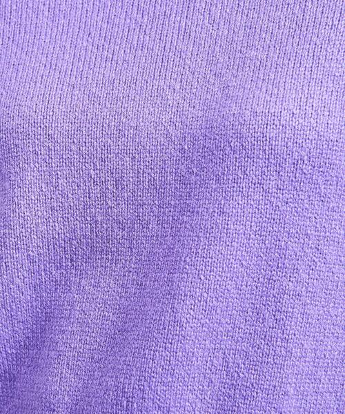 UNITED ARROWS（ユナイテッドアローズ）の「LILY ショート タートル ニット（ニット/セーター・レディース・パープル/ベージュ/ブラック・FREE）」の9枚目の写真