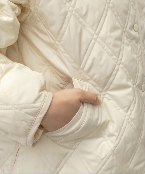 RANDA（ランダ）の「キルティング×ボア3WAYブルゾン（ブルゾン・レディース・クリーム/カーキ/ベージュ・FREE）」の21枚目の写真