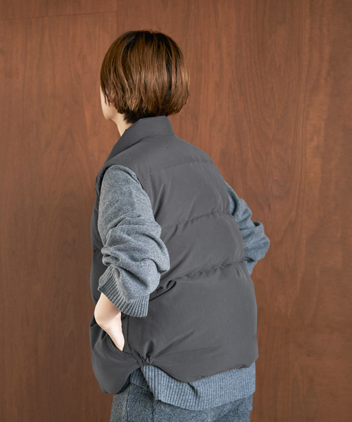 plage(プラージュ)の「Down ベスト(ダウンベスト・レディース・ブルー系その他/ブラック・36/38)」の20枚目の写真