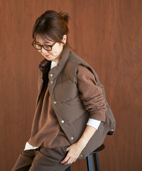 plage(プラージュ)の「Down ベスト(ダウンベスト・レディース・ブルー系その他/ブラック・36/38)」の15枚目の写真