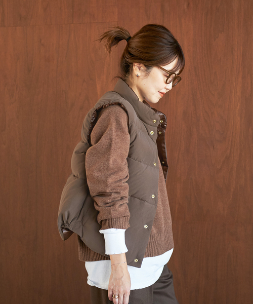 plage(プラージュ)の「Down ベスト(ダウンベスト・レディース・ブルー系その他/ブラック・36/38)」の5枚目の写真