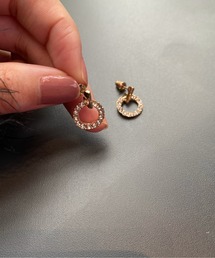 【NiiNa】ビジューリングピアス