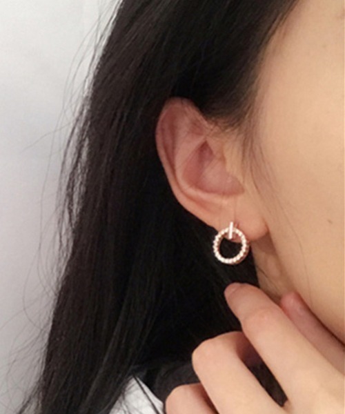 NiiNa(ニーナ)の「【NiiNa】ビジューリングピアス(ピアス(両耳用)・レディース・ゴールド・FREE)」の7枚目の写真