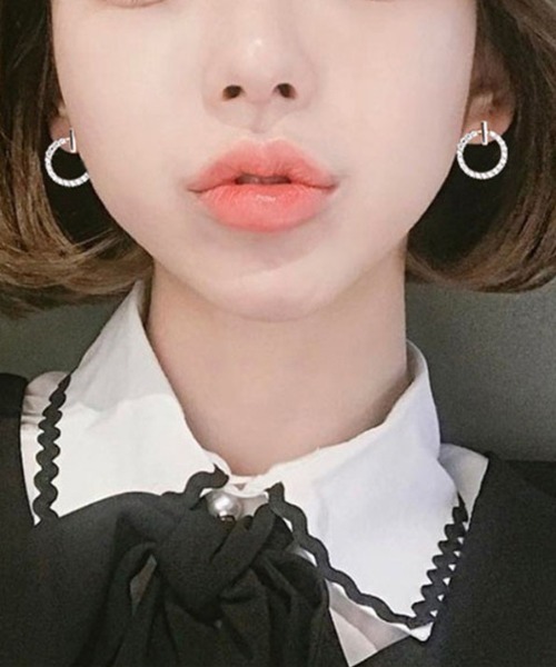 NiiNa(ニーナ)の「【NiiNa】ビジューリングピアス(ピアス(両耳用)・レディース・ゴールド・FREE)」の8枚目の写真
