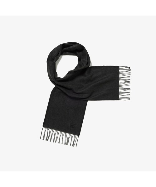 LACOSTE（ラコステ）の「ヘリンボーンマフラー（マフラー・メンズ・ブラック/グレー/ベージュ/ネイビー・FREE）」の8枚目の写真