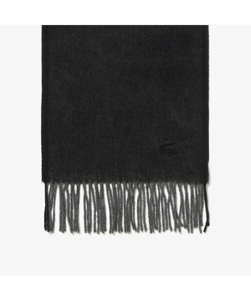 LACOSTE（ラコステ）の「ヘリンボーンマフラー（マフラー・メンズ・ブラック/グレー/ベージュ/ネイビー・FREE）」の9枚目の写真