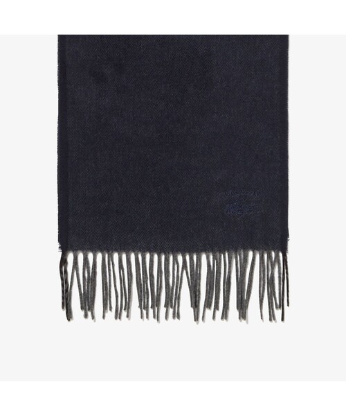 LACOSTE（ラコステ）の「ヘリンボーンマフラー（マフラー・メンズ・ブラック/グレー/ベージュ/ネイビー・FREE）」の11枚目の写真