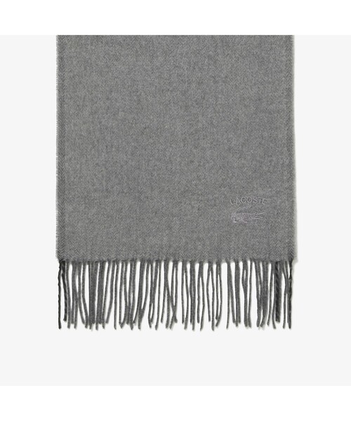 LACOSTE（ラコステ）の「ヘリンボーンマフラー（マフラー・メンズ・ブラック/グレー/ベージュ/ネイビー・FREE）」の13枚目の写真