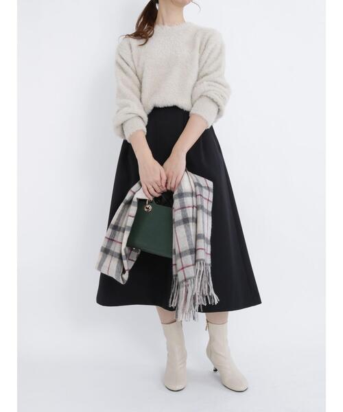 Te chichi（テチチ）の「フェザーヤーンニット（ニット/セーター・レディース・ベージュ/ブラウン/オフホワイト・ﾌﾘ-）」の14枚目の写真