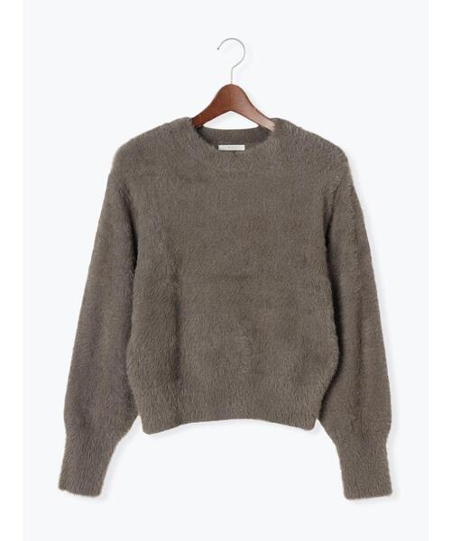 Te chichi（テチチ）の「フェザーヤーンニット（ニット/セーター・レディース・ベージュ/ブラウン/オフホワイト・ﾌﾘ-）」の21枚目の写真