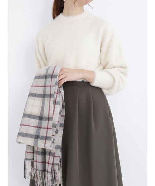 Te chichi（テチチ）の「フェザーヤーンニット（ニット/セーター・レディース・ベージュ/ブラウン/オフホワイト・ﾌﾘ-）」の2枚目の写真