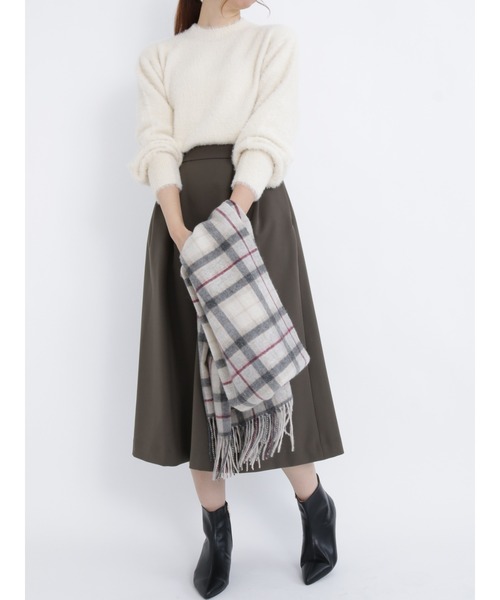 Te chichi（テチチ）の「フェザーヤーンニット（ニット/セーター・レディース・ベージュ/ブラウン/オフホワイト・ﾌﾘ-）」の5枚目の写真