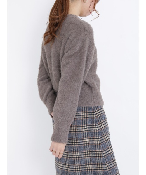 Te chichi（テチチ）の「フェザーヤーンニット（ニット/セーター・レディース・ベージュ/ブラウン/オフホワイト・ﾌﾘ-）」の8枚目の写真