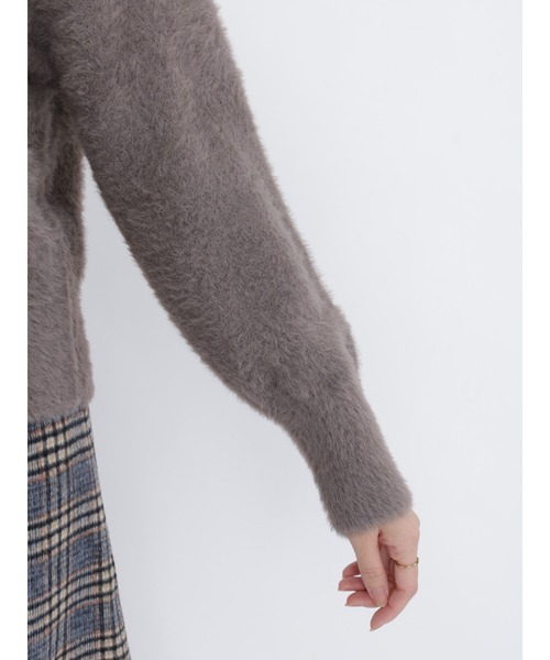 Te chichi（テチチ）の「フェザーヤーンニット（ニット/セーター・レディース・ベージュ/ブラウン/オフホワイト・ﾌﾘ-）」の11枚目の写真