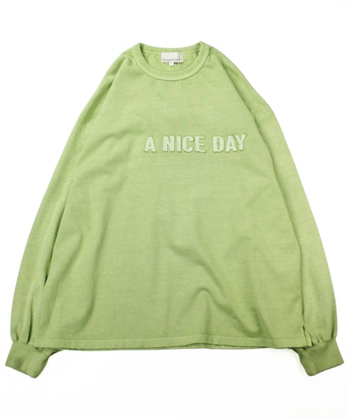 Universal Style Wear(ユニバーサルスタイルウェア)の「Universal Style Wear カットワーク ロゴ Tee(Tシャツ/カットソー・メンズ・スミクロ/グレイッシュベージュ/ライトカーキ/オフホワイト・MEDIUM/LARGE/X-LARGE)」の20枚目の写真