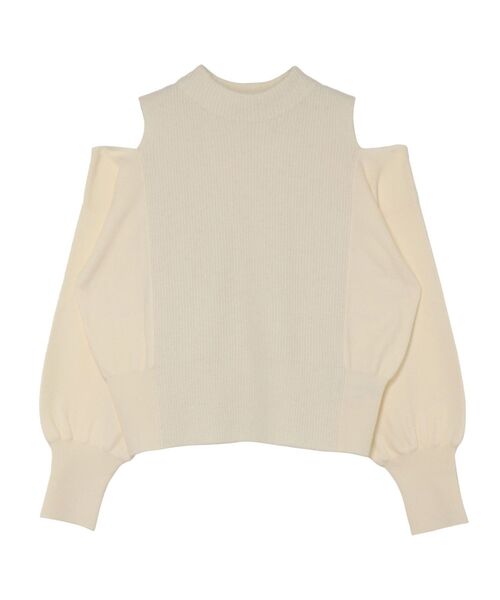LAGUNAMOON（ラグナムーン）の「ショルダースリットニットプルオーバー（ニット/セーター・レディース・ブルー/アイボリー/ブラック・FREE）」の13枚目の写真