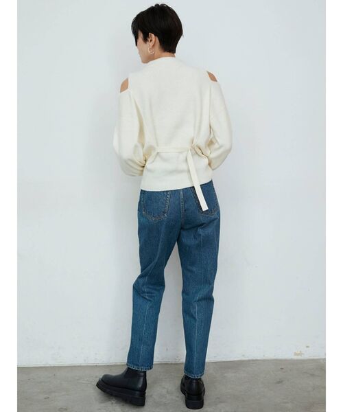 LAGUNAMOON（ラグナムーン）の「ショルダースリットニットプルオーバー（ニット/セーター・レディース・ブルー/アイボリー/ブラック・FREE）」の18枚目の写真