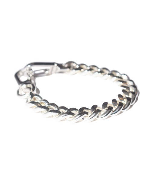 glamb(グラム)の「Curb Chain Bracelet / カーブチェーンブレスレット(ブレスレット・メンズ・シルバー・FREE)」の7枚目の写真