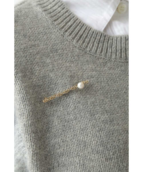 ☆最終値下げJunco Parisジュンコパリ bird ブローチNo.2224 Junco Paris/ジュンコパリ】big oval resin pearl brooch