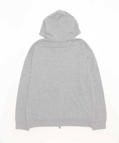 HYDROGEN(ハイドロゲン)の「《HYDROGEN/ハイドロゲン》スカルエンボスフルジップフーディー / SKULL EMBOSS FULL ZIP HOODIE(パーカー・メンズ・グレー・XL/M/L)」の2枚目の写真