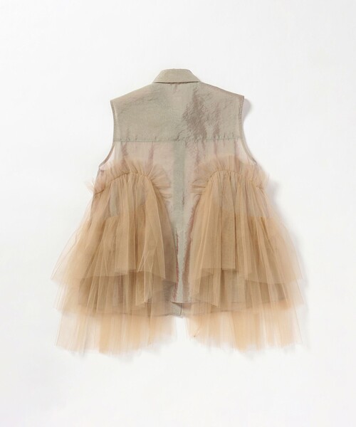 Ray BEAMS（レイビームス）の「Chika Kisada × Ray BEAMS / 別注 オーガンジー ブラウス（シャツ/ブラウス・レディース・ベージュ・1）」の5枚目の写真