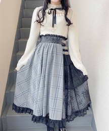サイドティアードロングスカート