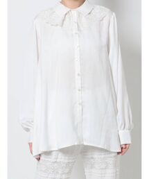 merry jenny | satinレースカラーフレアチュニック(チュニック)