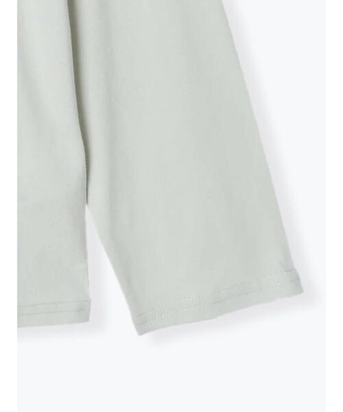 Samansa Mos2（サマンサ モスモス）の「襟スモッキングカットソー（Tシャツ/カットソー・レディース・オフホワイト/ブラック/ベージュ/ミント・ﾌﾘ-）」の11枚目の写真