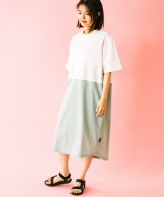 Comfyﾅｲﾛﾝ天竺切替ﾜﾝﾋﾟｰｽ