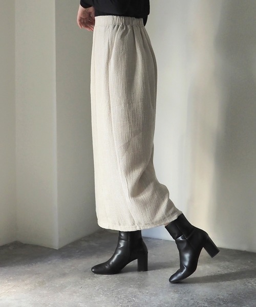 Riberry（リベリー）の「【セットアップ可】ツイードロングタイトスカート（スカート・レディース・ブラック/グリーン/アイボリー・FREE）」の7枚目の写真