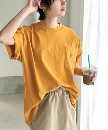 Java | 《JaVa ジャバコラボ》古着風ストリートMIX。綿100%ヘヴィーウエイト胸ポケピグメントTシャツ(Tシャツ/カットソー)