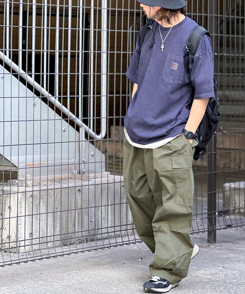 Java(ジャバ)の「《JaVa ジャバコラボ》古着風ストリートMIX。綿100%ヘヴィーウエイト胸ポケピグメントTシャツ(Tシャツ/カットソー・メンズ・イエロー/ブルー/オフホワイト/グリーン/インディゴブルー/ブラック・SMALL/MEDIUM/X-LARGE/LARGE)」の22枚目の写真