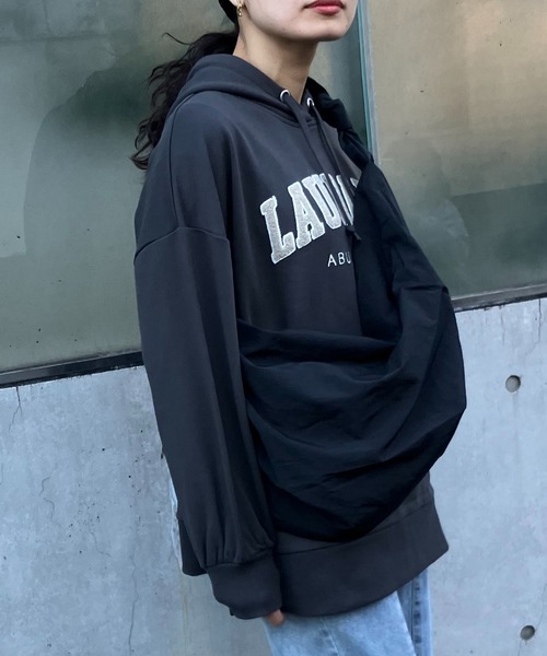 AS KNOW AS plus（アズノゥアズプラス）の「ナイロン ビッグショルダーバッグ（ショルダーバッグ・レディース・ブラック/ベージュ/アイボリー・FREE）」の10枚目の写真